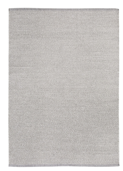 Modern - Brücken und Teppiche aus recycelter Baumwolle, in Größe 113 (Brücke, 70x140 cm) bis 249 (Teppich, 160x230 cm), in Farbe HELLGRAU Ansicht 1