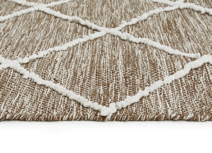 Modern - Moderne Brücken und Teppiche aus 100% Baumwolle Ansicht 5 Modern - Moderne Brücken und Teppiche aus 100% Baumwolle, in Größe 113 (Brücke, 70x140 cm) bis 256 (Teppich, 170x240 cm), in Farbe BRAUN Ansicht 5