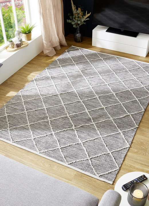 Modern - Moderne Brücken und Teppiche aus 100% Baumwolle, in Größe 113 (Brücke, 70x140 cm) bis 256 (Teppich, 170x240 cm), in Farbe BRAUN Ansicht 6