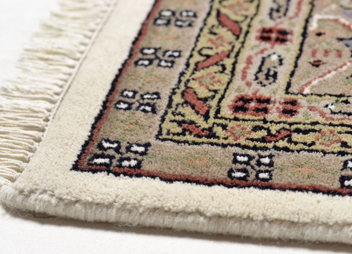 Teppiche - Klassischer Orientteppich aus Indien, in Größe 101 (Brücke, 40x60 cm) bis 306 (Teppich rund, ø 250 cm), in Farbe CAMEL Ansicht 2