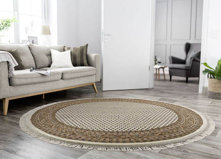 Teppiche - Klassischer Orientteppich aus Indien, in Größe 101 (Brücke, 40x60 cm) bis 306 (Teppich rund, ø 250 cm), in Farbe CAMEL Ansicht 10