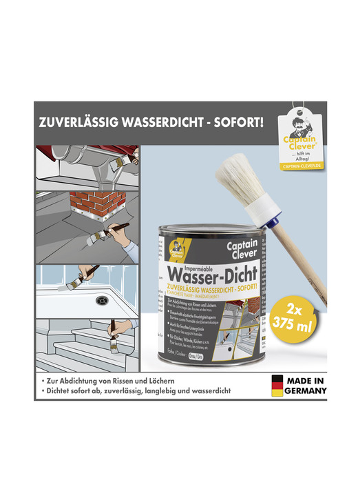 Gartenpflege - Captain Clever Wasserdicht dauerelastische Dichtungsmasse, in Farbe GRAU Ansicht 1