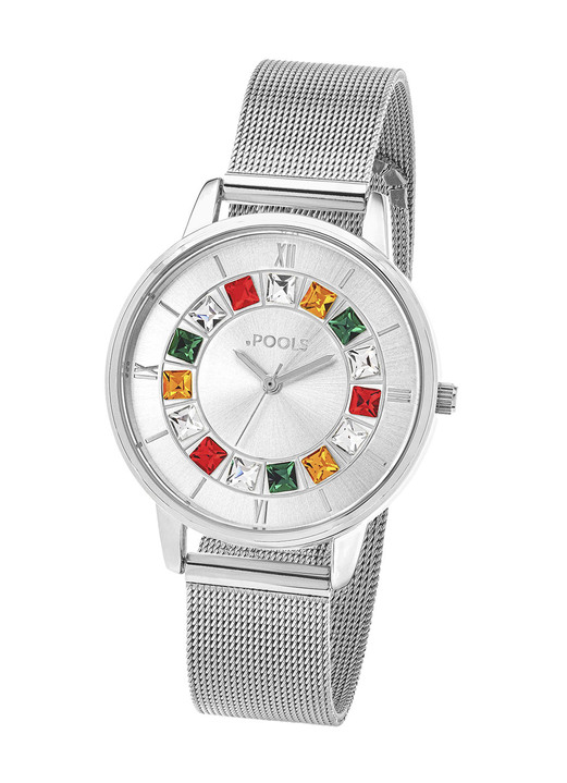 Quartzuhren - Schöne Quartz-Damenuhr POOLS 2240, in Farbe  Ansicht 2