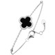 Armbänder - Kleeblatt-Armband aus Silber – Ansicht 2 Armbänder - Kleeblatt-Armband aus Silber, in Farbe  – Ansicht 2