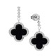 Ohrschmuck - Schicke Kleeblatt-Ohrstecker aus Silber – Ansicht 2 Ohrschmuck - Schicke Kleeblatt-Ohrstecker aus Silber, in Farbe  – Ansicht 2