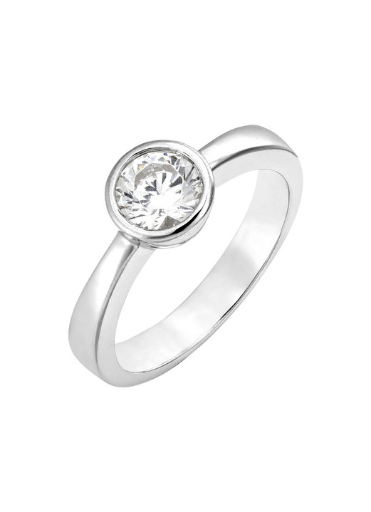 Ringe - Zauberhafter Damenring mit synth. Zirkonia, in Größe 160 bis 220, in Farbe  Ansicht 2