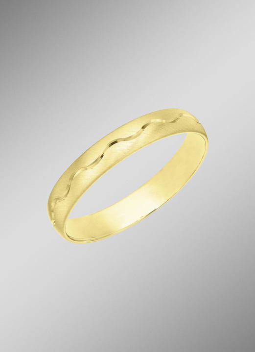 Ringe - Bezaubernder Partnerring aus vergoldetem Silber 925/- fein, in Größe 160 bis 240, in Farbe  Ansicht 1