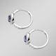 Ohrschmuck - Klappcreolen in Silber – Ansicht 2 Ohrschmuck - Klappcreolen in Silber, in Farbe  – Ansicht 2