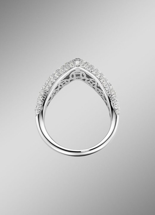 Ringe - Damenring mit Zirkonia Ansicht 2 Ringe - Damenring mit Zirkonia, in Größe 160 bis 190, in Farbe  Ansicht 2