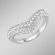 Ringe - Damenring mit Zirkonia – Ansicht 1 Ringe - Damenring mit Zirkonia, in Größe 160 bis 190, in Farbe  – Ansicht 1
