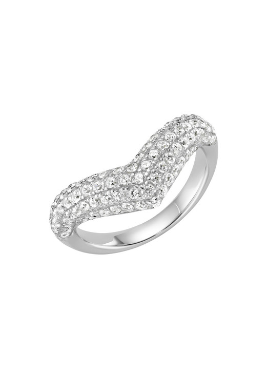 Ringe - Damenring mit Zirkonia Ansicht 3 Ringe - Damenring mit Zirkonia, in Größe 160 bis 190, in Farbe  Ansicht 3