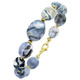 Halsketten - Strahlende Garnitur mit Opal und Hämati – Ansicht 2 Halsketten - Strahlende Garnitur mit Opal und Hämati, in Farbe , in Ausführung Armband – Ansicht 2