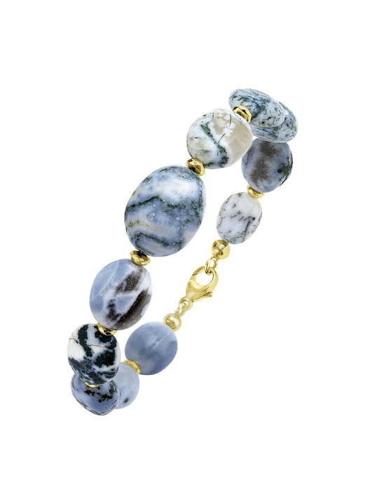 Halsketten - Strahlende Garnitur mit Opal und Hämati Ansicht 2 Halsketten - Strahlende Garnitur mit Opal und Hämati, in Farbe , in Ausführung Armband Ansicht 2