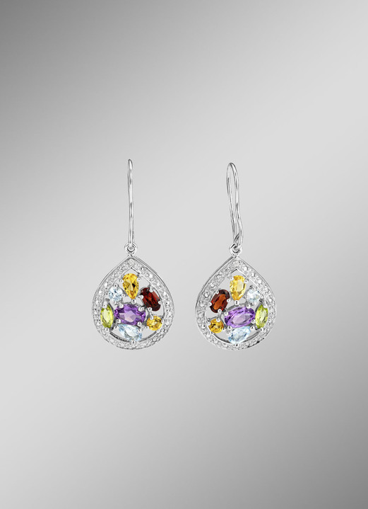 Anhänger - Zeitlose Schönheit: Garnitur mit Diamant und Edelsteinen Ansicht 3 Anhänger - Zeitlose Schönheit: Garnitur mit Diamant und Edelsteinen, in Farbe , in Ausführung Anhänger Ansicht 3