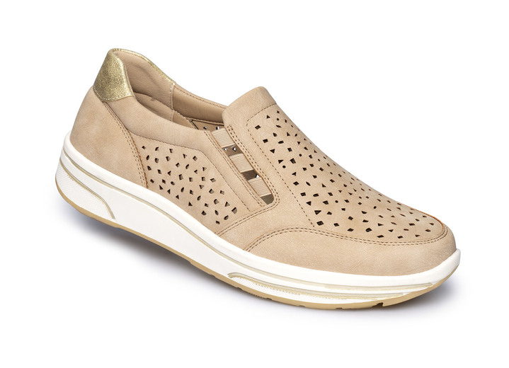 Komfortschuhe - Bequemer Halbschuh mit Soft-Touch-Sohle, in Größe 036 bis 041, in Farbe BLAU Ansicht 2