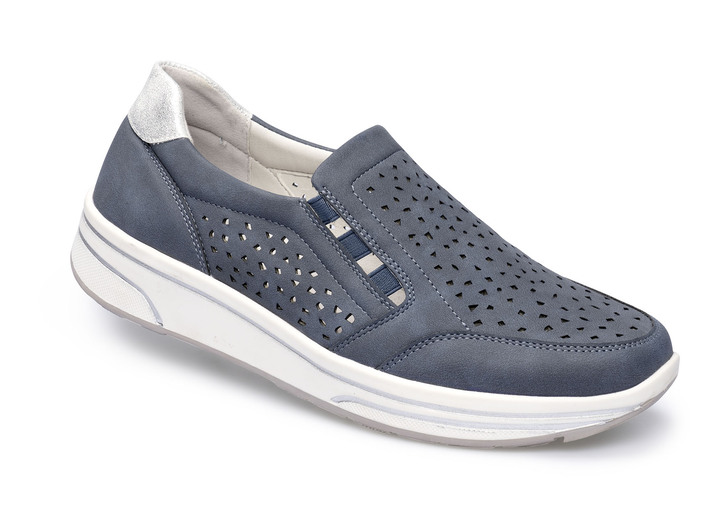Komfortschuhe - Bequemer Halbschuh mit Soft-Touch-Sohle, in Größe 036 bis 041, in Farbe BLAU Ansicht 1