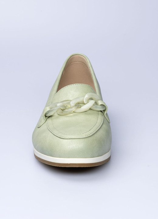 Slipper & Schnürschuhe - Bequemer Slipper in  Veloursleder-Optik, in Größe 036 bis 041, in Farbe BEIGE Ansicht 4