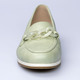 Slipper & Schnürschuhe - Bequemer Slipper in  Veloursleder-Optik, in Größe 036 bis 041, in Farbe BEIGE – Farbe GRÜN – Ansicht 3