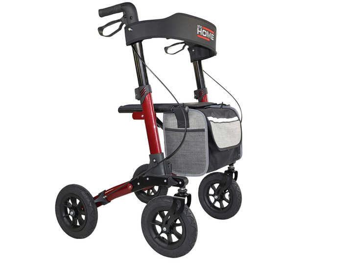 Mobilität - Outdoor-Rollator, in Farbe ROT Ansicht 1