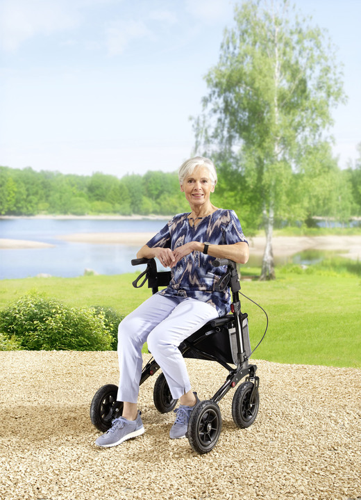 Mobilität - Outdoor-Rollator Ansicht 4 Mobilität - Outdoor-Rollator, in Farbe ROT Ansicht 4