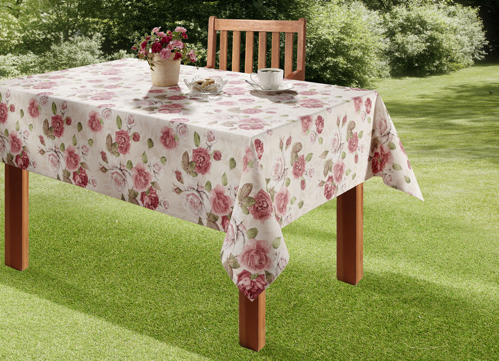 Gartentischdecken - Tischdekoration mit Fleckschutz-Ausrüstung, in Größe 105 (Läufer, 40/140 cm) bis 190 (Tischdecke oval, 135/190 cm), in Farbe MULTICOLOR Ansicht 1