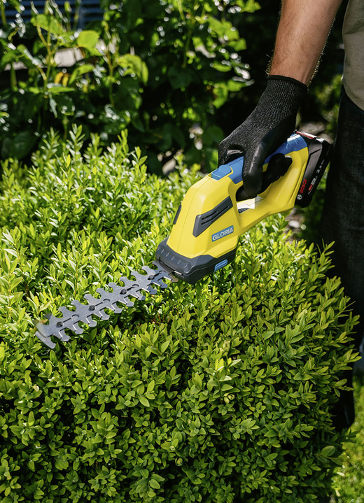 Gartenpflege - Gloria Finecut Compact 18V Gras-/Strauchschere, in Farbe GELB-BLAU Ansicht 3