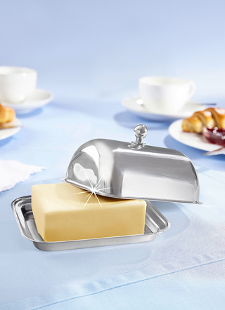 Isotherm-Butterdose aus Edelstahl