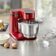 Küchengeräte - Bosch Küchenmaschine mit 3D-Rührsystem, in Farbe WEISS, in Ausführung Mit Rührschüssel aus Kunststoff