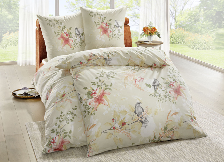 Bettwäschegarnituren - Renforcé-Bettwäsche-Garnitur von Dobnig, in Größe 111 (40/80 cm + 135/200 cm) bis 412 (4-teiliges Sparset, 2x 80/80 + 2x 135/200 cm), in Farbe BLAU Ansicht 3