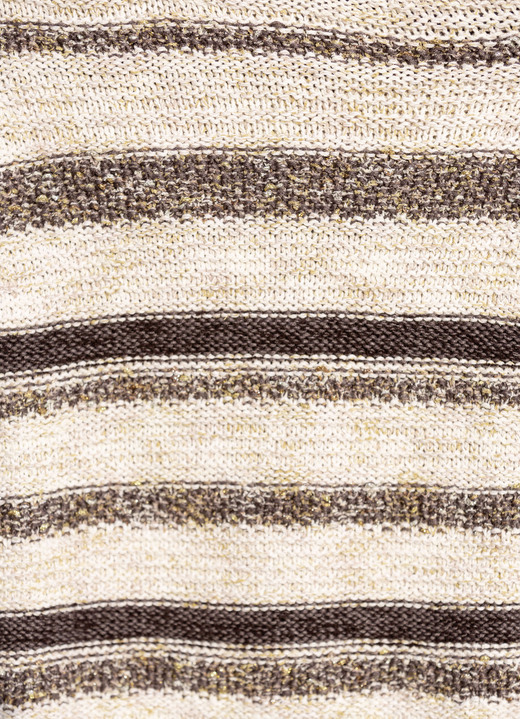 3/4-Arm - Pullover mit hochwertigem Effektgarn Ansicht 4 3/4-Arm - Pullover mit hochwertigem Effektgarn, in Größe 036 bis 052, in Farbe BRAUN-ECRU MELIERT Ansicht 4