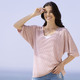 Kurzarm - Pulli in sehr weicher Qualität – Farbe ROSÉ – Ansicht 1 Kurzarm - Pulli in sehr weicher Qualität, in Größe L(44/46) bis XS(32/34), in Farbe ROSÉ – Farbe ROSÉ – Ansicht 1