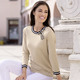 Pullover & Strickmode - Pullover aus sehr weichem Feinstrick, in Größe 036 bis 052, in Farbe BEIGE-SCHWARZ-WEISS – Farbe BEIGE-SCHWARZ-WEISS – Ansicht 3