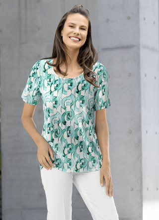 Shirt mit farbbrillantem Allover-Druck