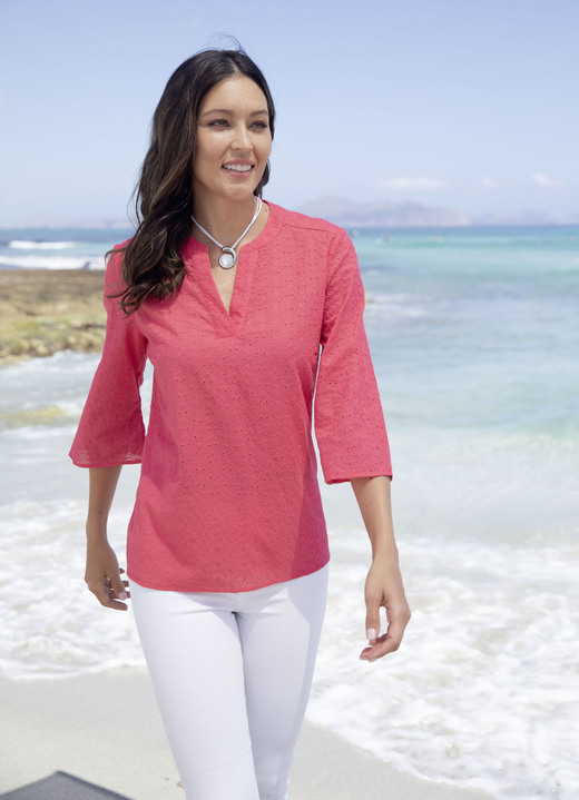 - Sommerliche Tunika, in Größe 036 bis 052, in Farbe KORALLE Ansicht 2