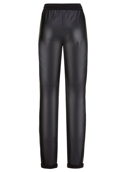 Hosen mit Knopf- und Reißverschluss - Hose im Joggpant-Style, in Größe 018 bis 050, in Farbe SCHWARZ Ansicht 2