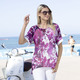 Tuniken - Tunika mit eingearbeitetem Top – Farbe FUCHSIA-WEISS-AZALEE-BUNT – Ansicht 1 Tuniken - Tunika mit eingearbeitetem Top, in Größe 036 bis 054, in Farbe FUCHSIA-WEISS-AZALEE-BUNT – Farbe FUCHSIA-WEISS-AZALEE-BUNT – Ansicht 1