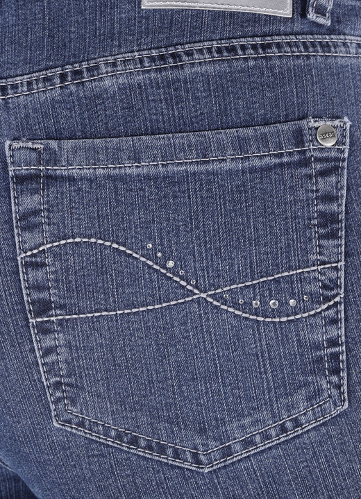 Hosen mit Knopf- und Reißverschluss - Komfortjeans ROMI Ansicht 3 Hosen mit Knopf- und Reißverschluss - Komfortjeans ROMI, in Größe 018 bis 052, in Farbe JEANSBLAU Ansicht 3