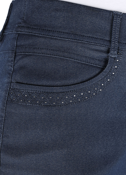Hosen in Schlupfform - Hose in Denim-Optik, in Größe 017 bis 052, in Farbe JEANSBLAU Ansicht 9