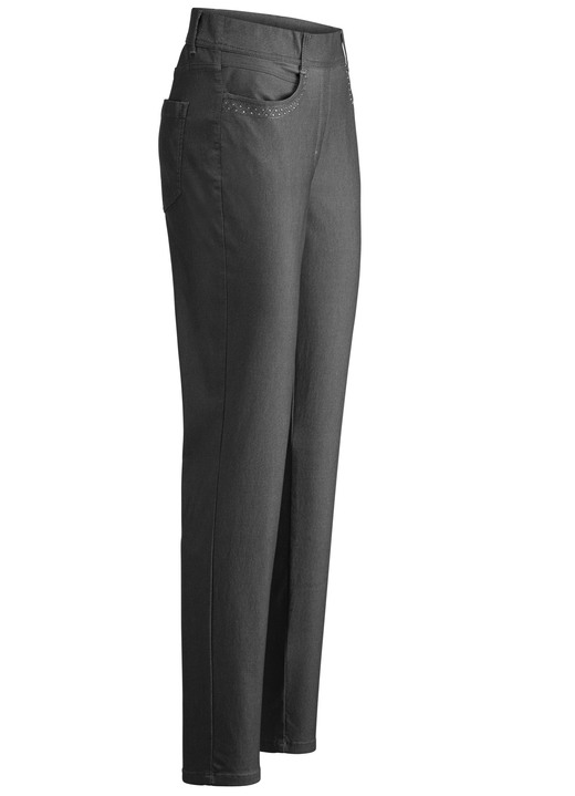 Hosen in Schlupfform - Hose in Denim-Optik, in Größe 017 bis 052, in Farbe JEANSBLAU Ansicht 12