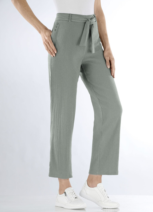 Hosen in Schlupfform - Hose mit abnehmbarem Bindeband, in Größe 018 bis 054, in Farbe OLIV Ansicht 3