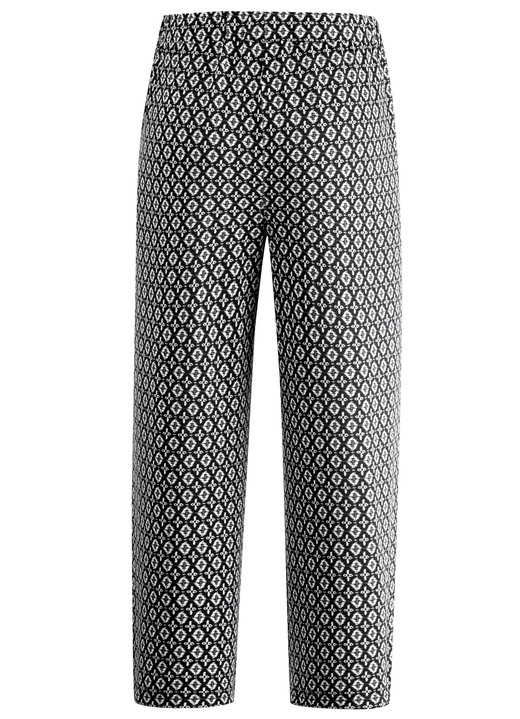 Hosen in Schlupfform - Culotte in bequemer Schlupfform, in Größe 036 bis 054, in Farbe MARINE-WEISS-BLAU Ansicht 5