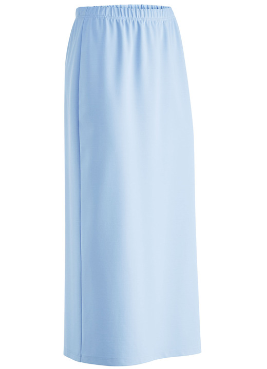 Uni - Rock in schmaler Schnittführung, in Größe 018 bis 052, in Farbe HELLBLAU Ansicht 3