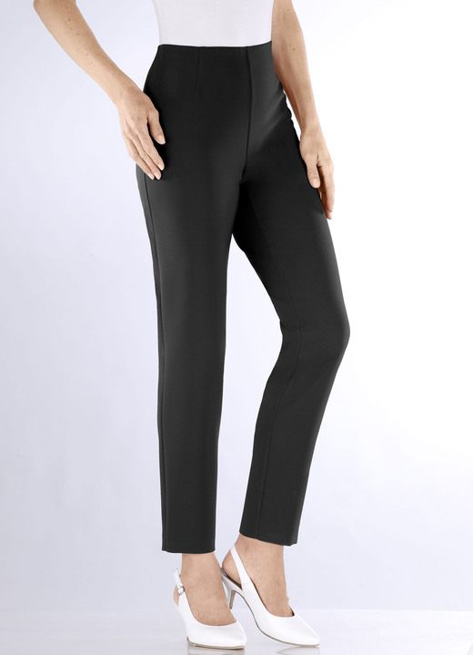 Hosen in Schlupfform - Knöchellange Hose mit angeschnittenem Bund Ansicht 9 Hosen in Schlupfform - Knöchellange Hose mit angeschnittenem Bund, in Größe 018 bis 052, in Farbe MARINE Ansicht 9