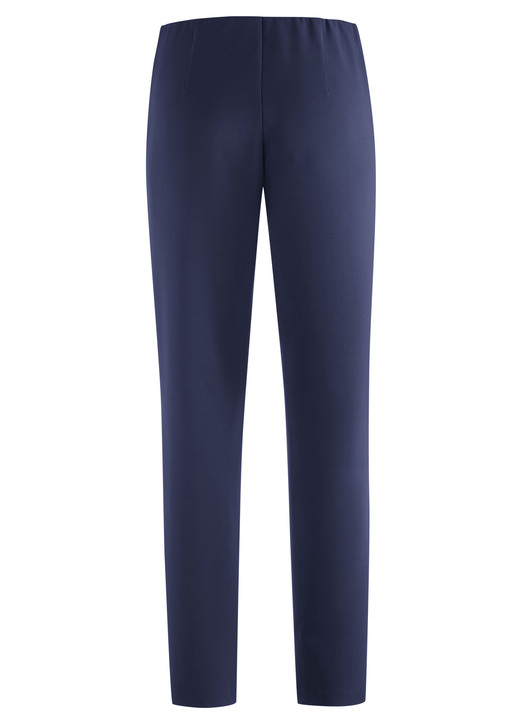 Hosen in Schlupfform - Knöchellange Hose mit angeschnittenem Bund Ansicht 2 Hosen in Schlupfform - Knöchellange Hose mit angeschnittenem Bund, in Größe 018 bis 052, in Farbe MARINE Ansicht 2