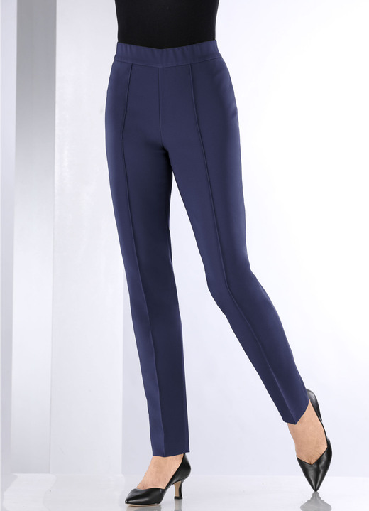 Hosen in Schlupfform - Hose mit schmaler Fußweite, in Größe 018 bis 052, in Farbe MARINE Ansicht 3