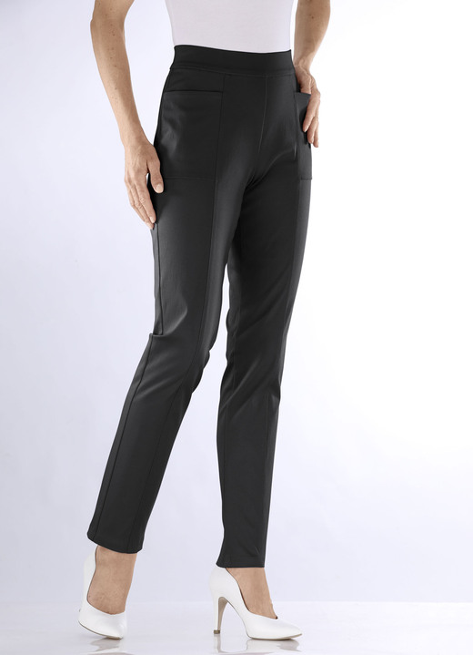 Hosen in Schlupfform - Hose mit abgesteppten Teilungsnähten, in Größe 018 bis 052, in Farbe MINT Ansicht 12