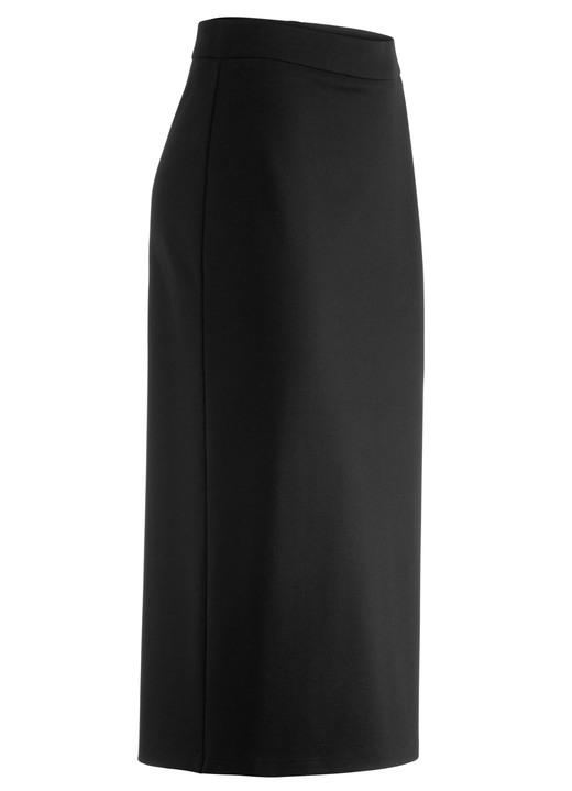 Uni - Rock in schmaler Schnittführung, in Größe 018 bis 054, in Farbe MARINE Ansicht 4