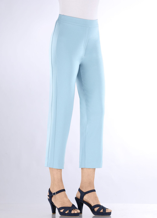 Hosen in Schlupfform - Hose in 7/8-Länge, in Größe 019 bis 052, in Farbe HELLBLAU Ansicht 3