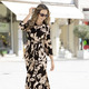 Kurzarm - Kleid mit Bindegürtel – Farbe SCHWARZ-TAUPE-BEIGE – Ansicht 1 Kurzarm - Kleid mit Bindegürtel, in Größe 036 bis 052, in Farbe SCHWARZ-TAUPE-BEIGE – Farbe SCHWARZ-TAUPE-BEIGE – Ansicht 1