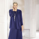 Kleider - Figur umspielendes Chasuble  – Farbe BLAU – Ansicht 3 Kleider - Figur umspielendes Chasuble , in Größe 036 bis 054, in Farbe BLAU – Farbe BLAU – Ansicht 3